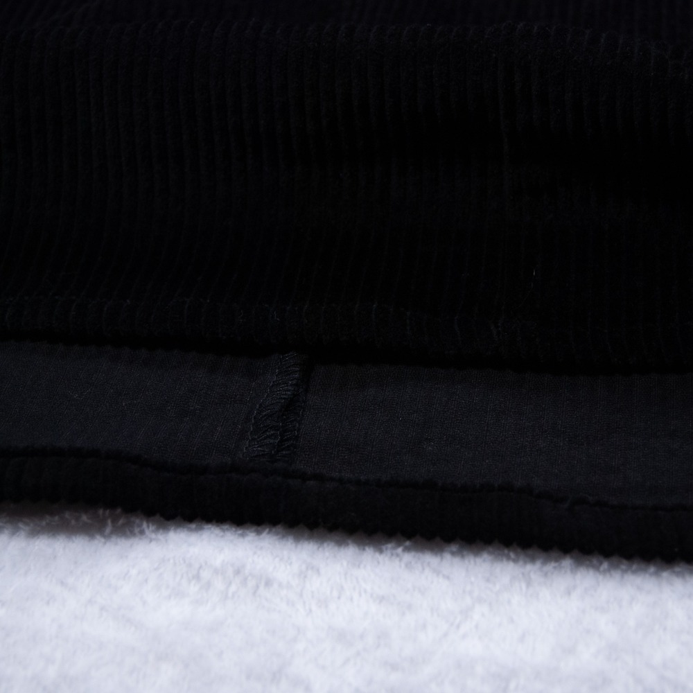 She Sky Black Corduroy Button Front A Line Mini Skirt Women's Size L - Picture 7 of 9